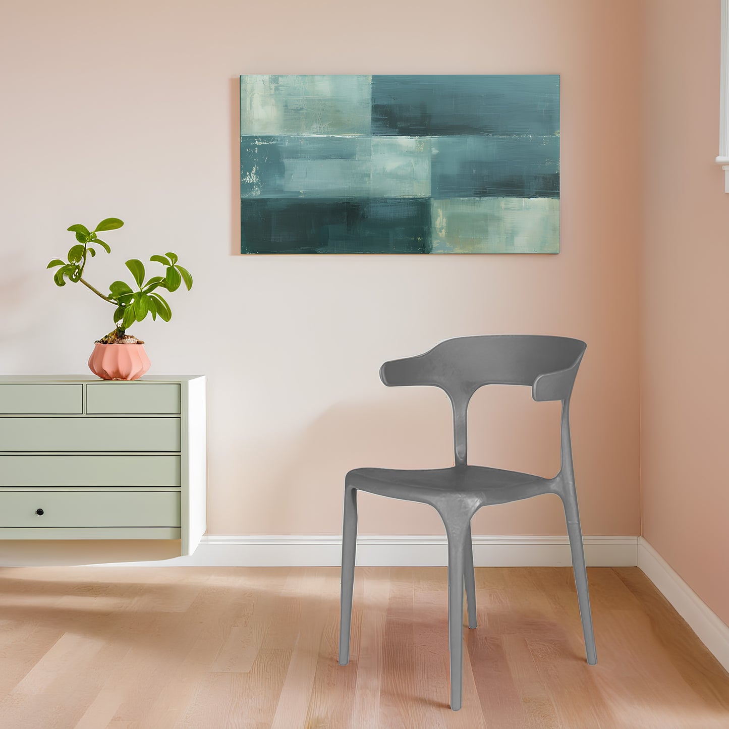 Bingo Square Table With 2 Platina Chair