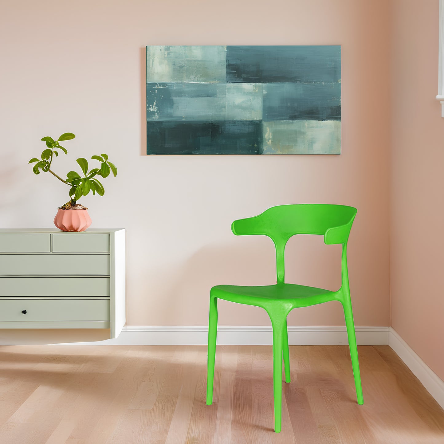Bingo Square Table With 2 Platina Chair