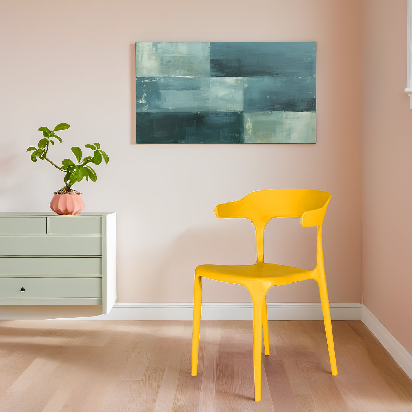 Bingo Square Table With 2 Platina Chair