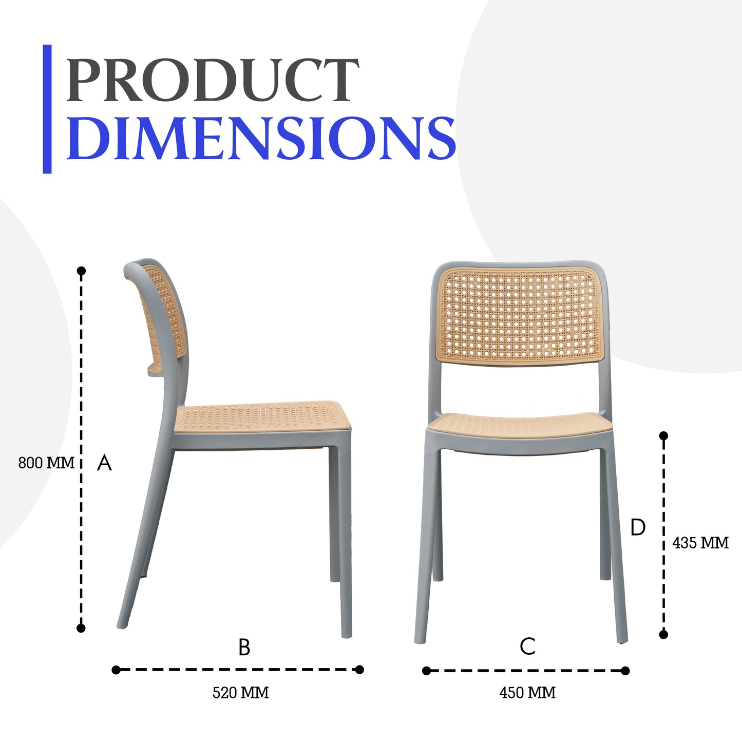 Rolex Chair Without Handle (Pack Of 2)