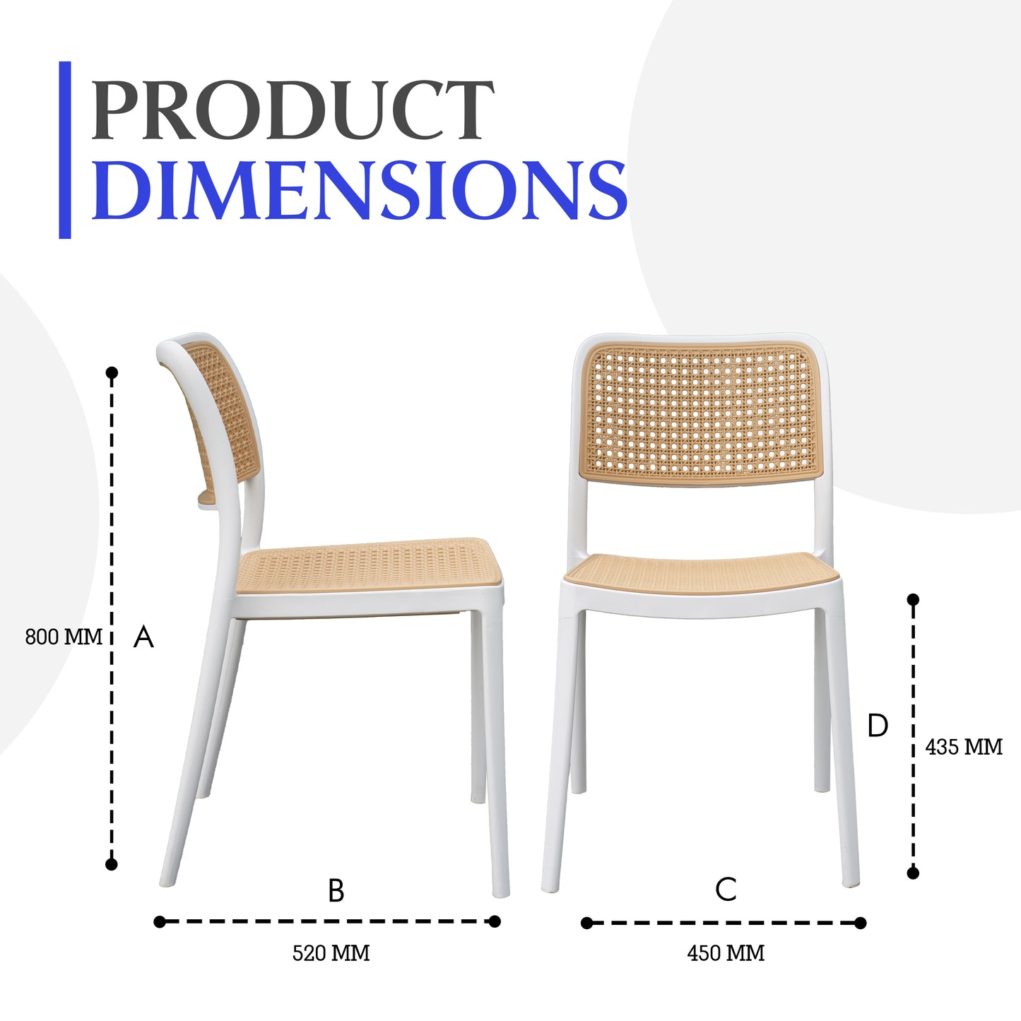 Rolex Chair Without Handle (Pack Of 2)