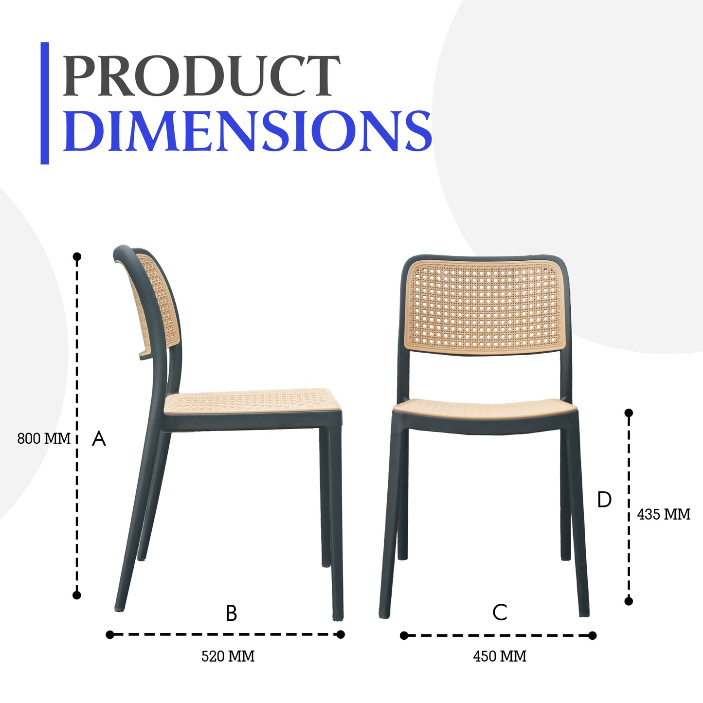 Rolex Chair Without Handle (Pack Of 2)