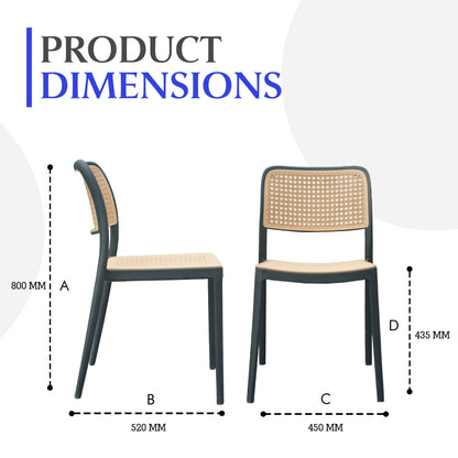 Rolex Chair Without Handle (Pack Of 2)