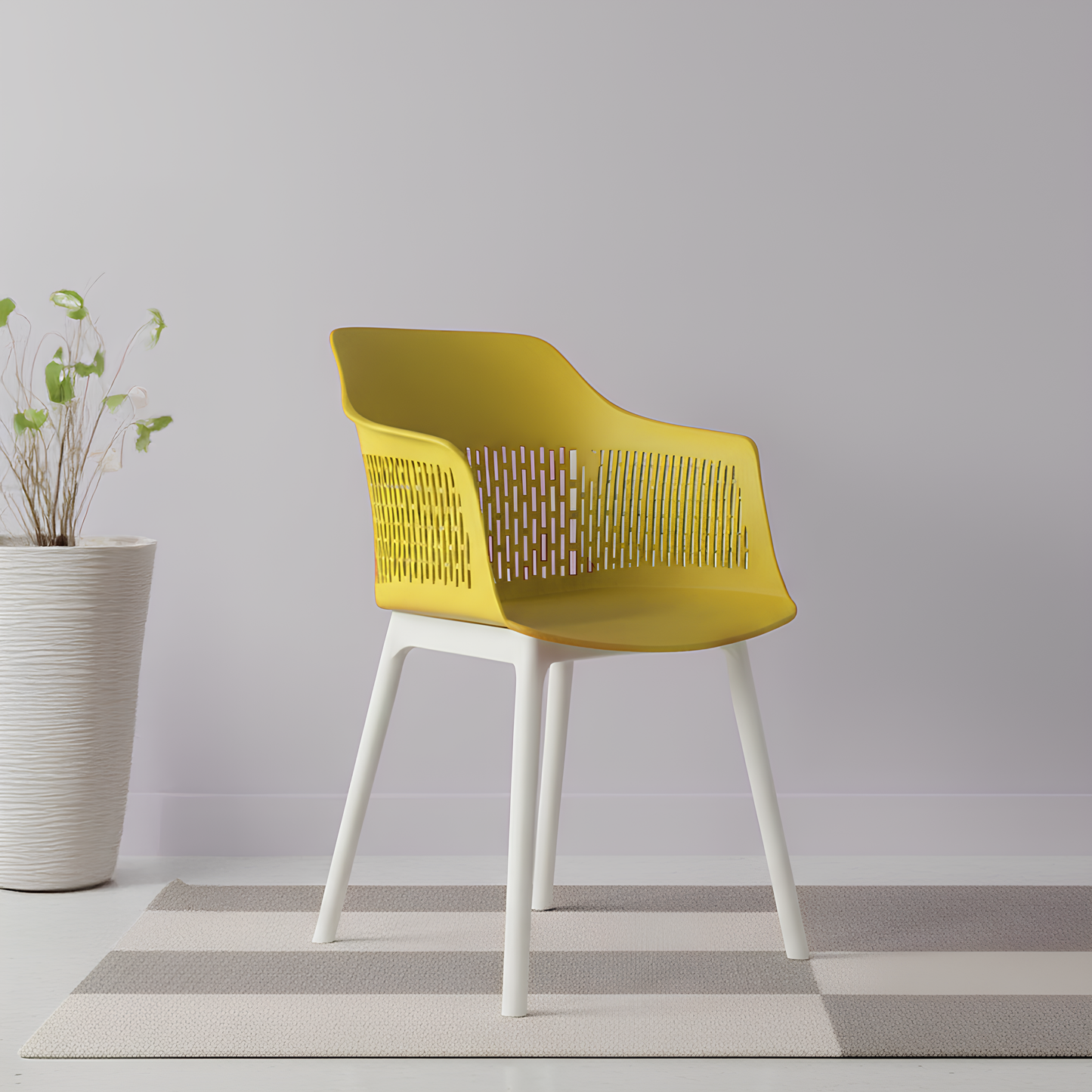 Austria Chair With White Legs (Pack of 2)