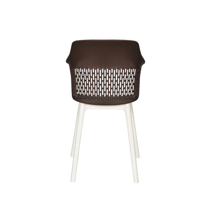 Austria Cafe Chair Cushion with White Legs