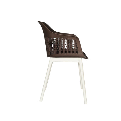 Austria Cafe Chair Cushion with White Legs