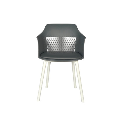 Austria Cafe Chair Cushion with White Legs