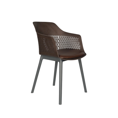 Austria Cafe Chair Cushion with Grey legs