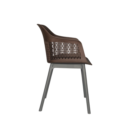 Austria Cafe Chair Cushion with Grey legs