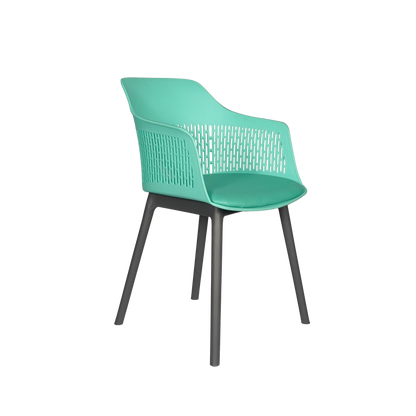 Austria Cafe Chair Cushion with Grey legs