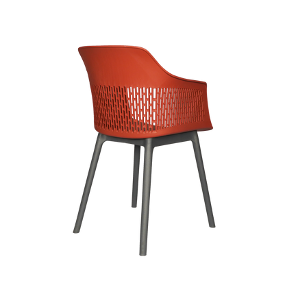 Austria Cafe Chair Cushion with Grey legs