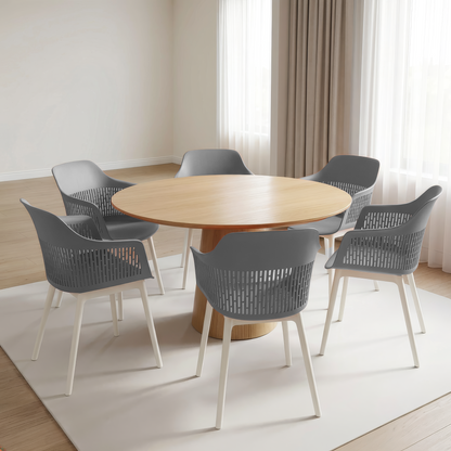 Austria Chair With White Legs (Pack of 2)