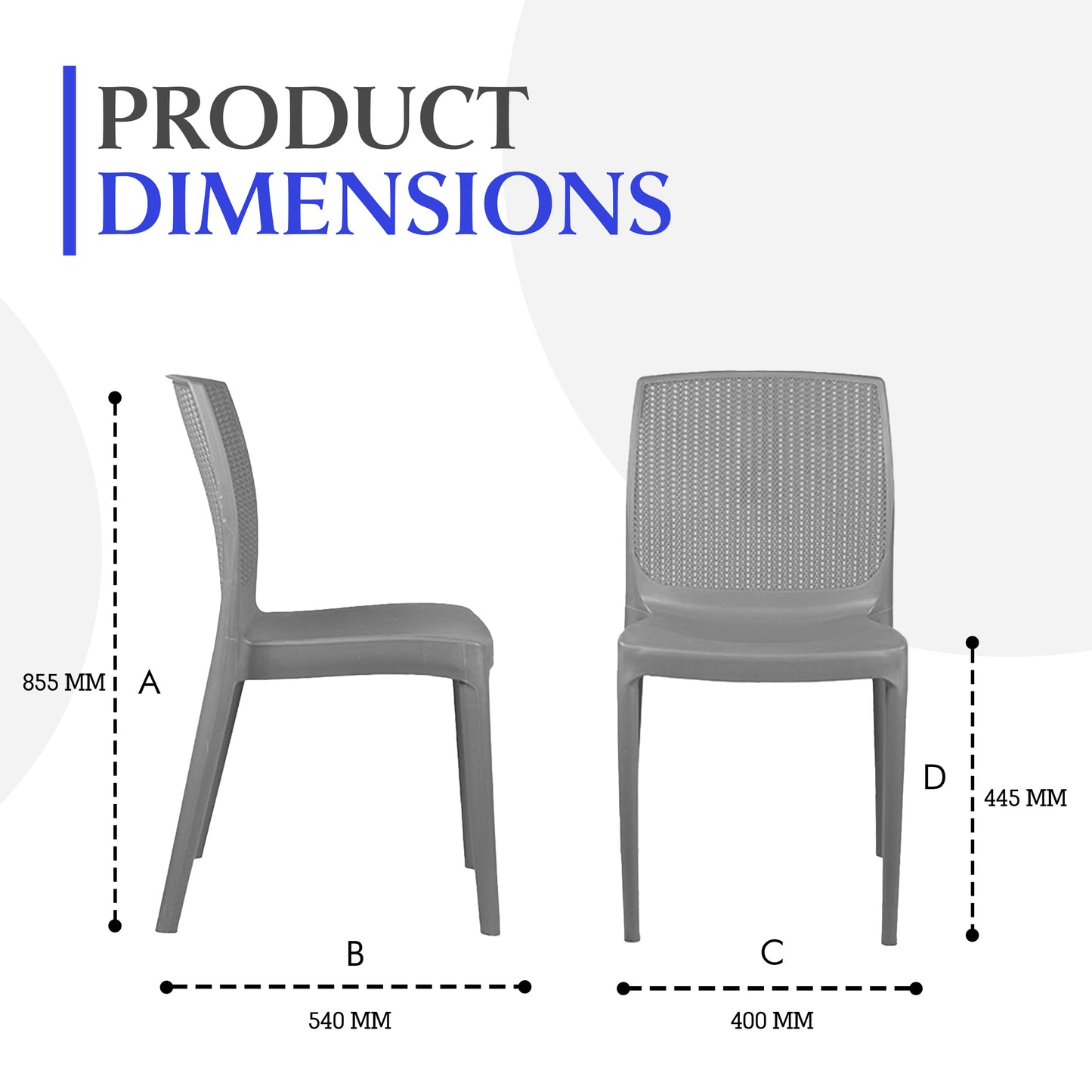 Beeta Chair w/o Arms (Pack of 2)
