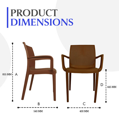 Beeta Chair With Arms (Pack of 2)