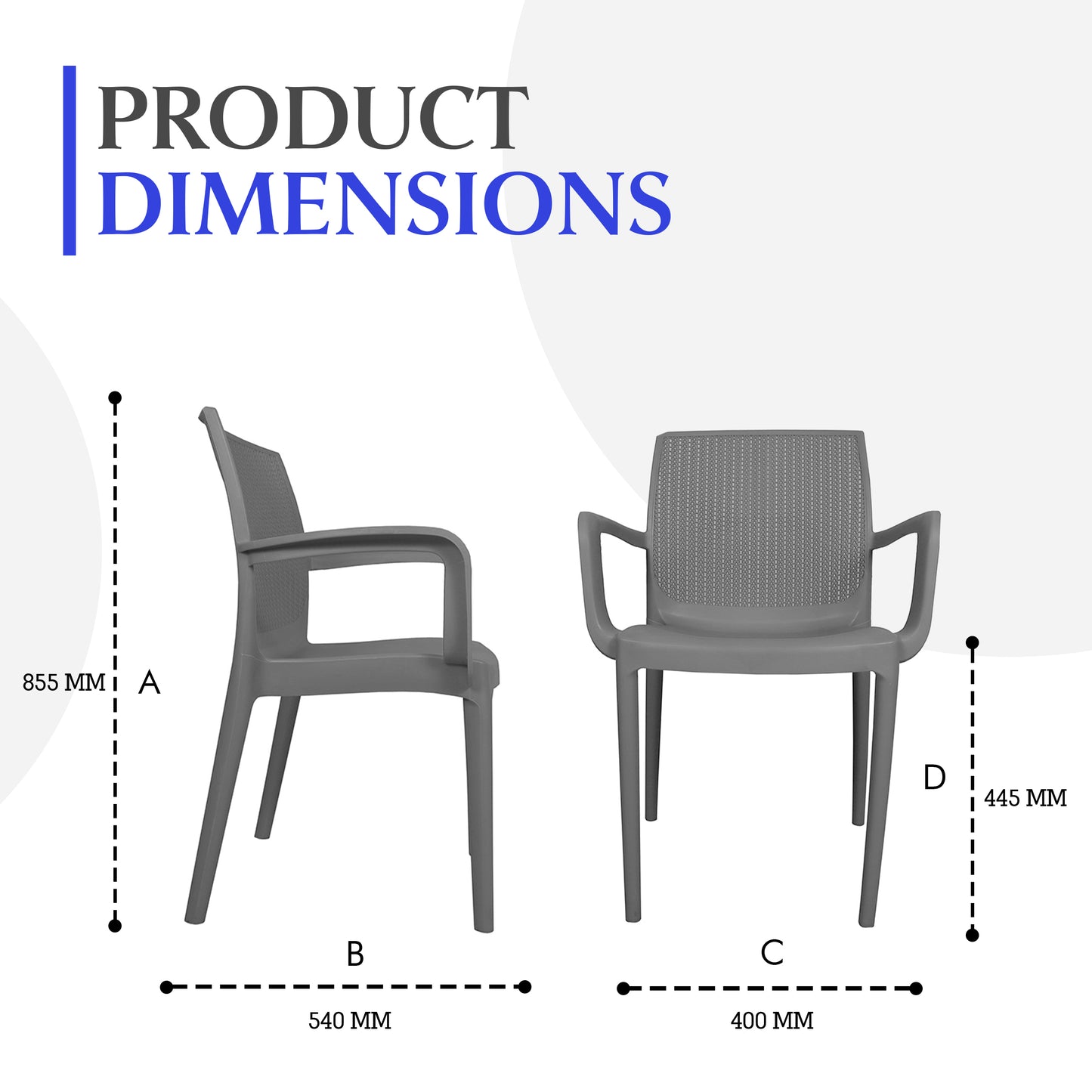 Beeta Chair With Arms (Pack of 2)