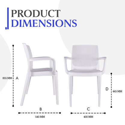 Beeta Chair With Arms (Pack of 2)