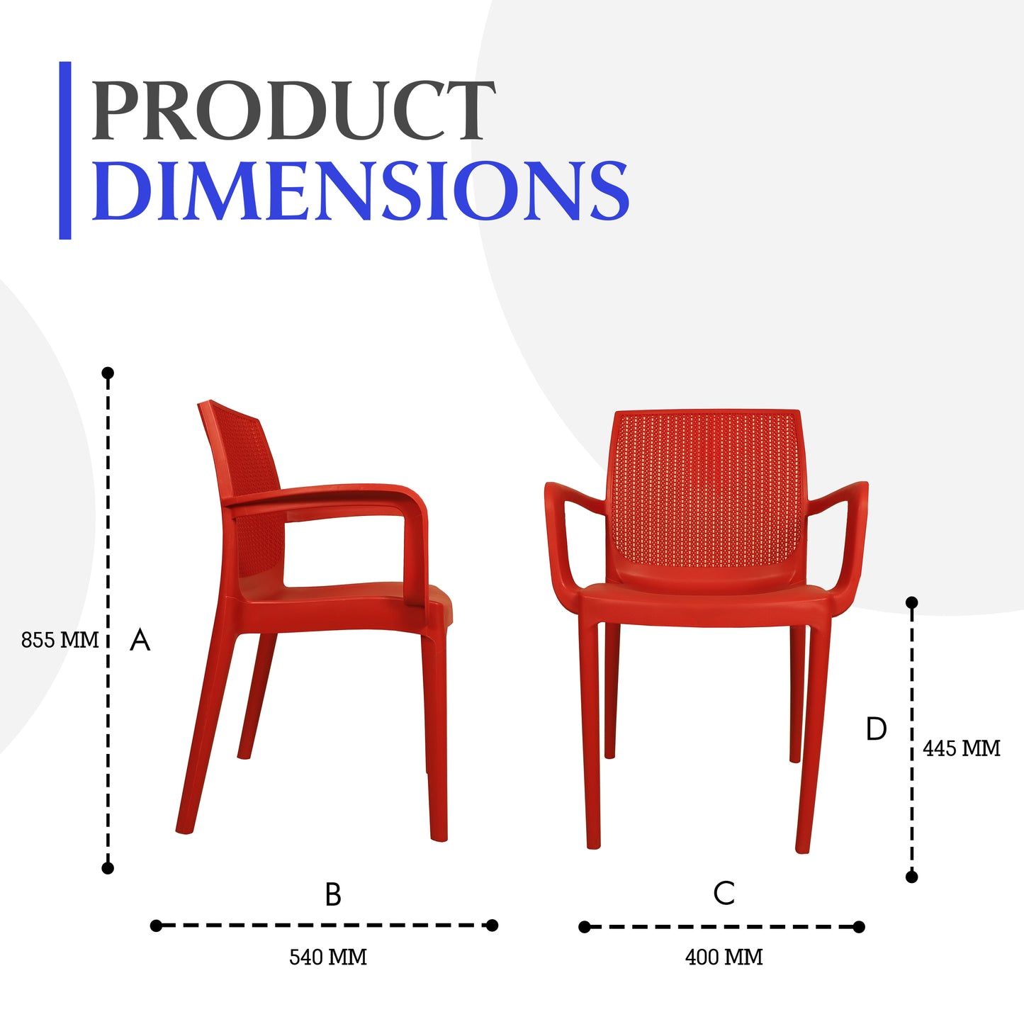 Beeta Chair With Arms (Pack of 2)