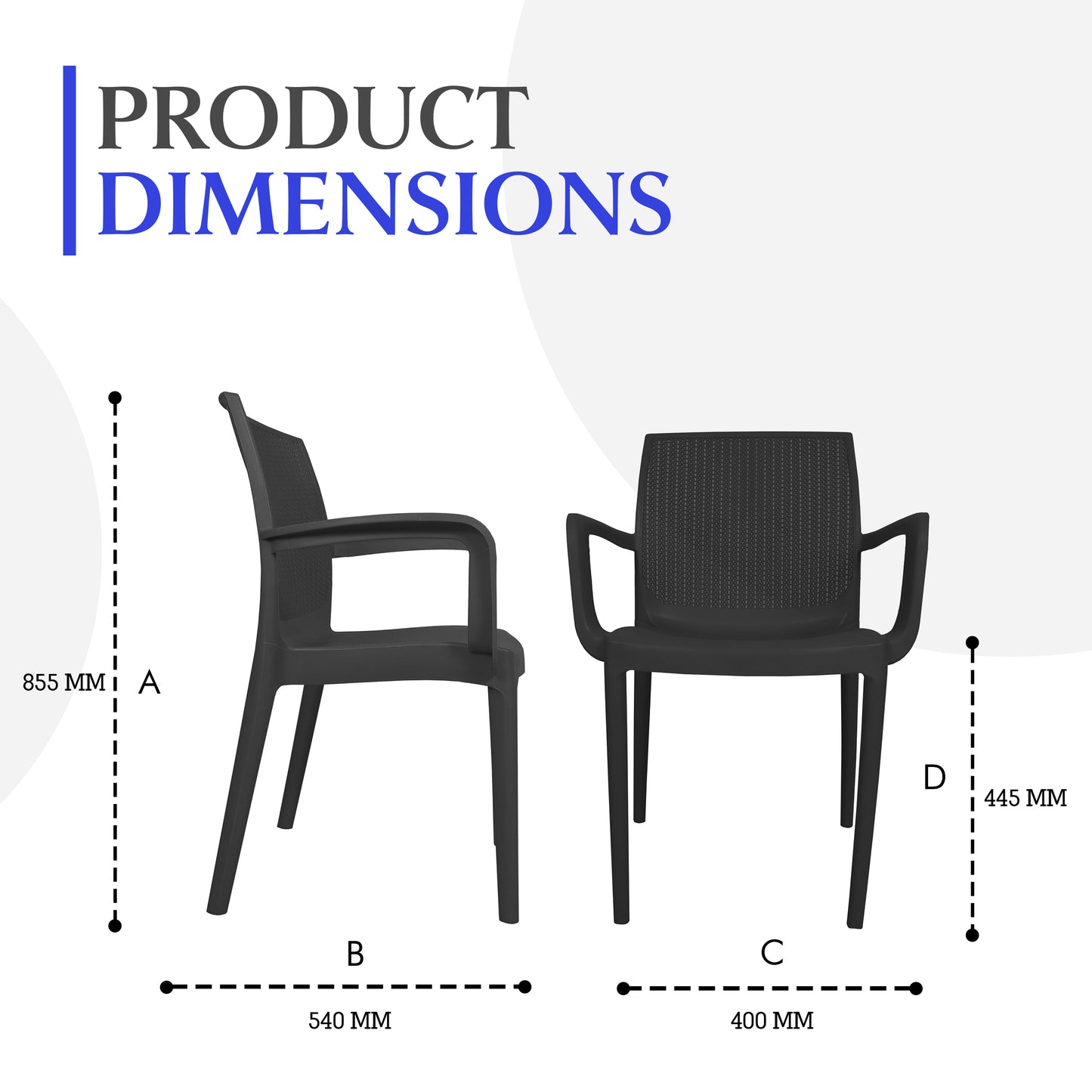 Beeta Chair With Arms (Pack of 2)