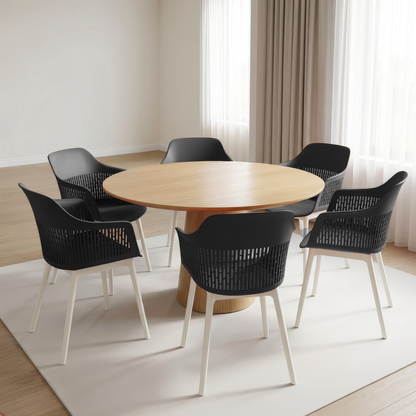 Austria Chair With White Legs (Pack of 2)
