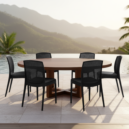 Beeta Chair with cushion w/o arm (Pack of 2)