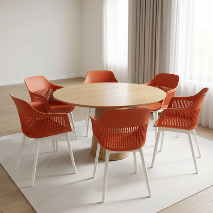 Austria Chair With White Legs (Pack of 2)