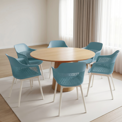 Austria Chair With White Legs (Pack of 2)