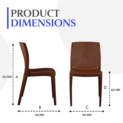 Beeta Chair w/o Arms (Pack of 2)