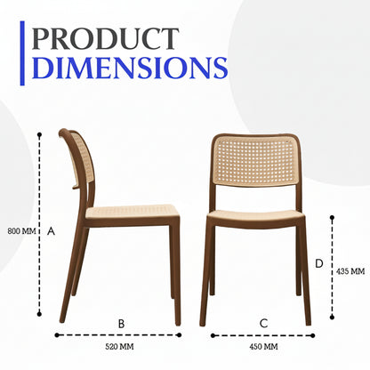 Rolex Chair Without Handle (Pack Of 2)