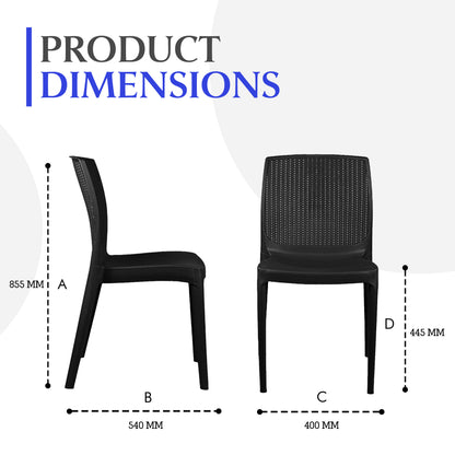 Beeta Chair w/o Arms (Pack of 2)