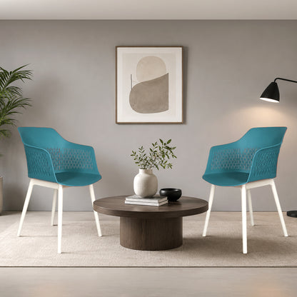 Austria Chair With White Legs (Pack of 2)