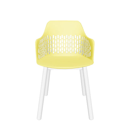 Austria Cafe Chair Cushion with White Legs