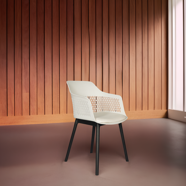 Austria Cafe Chair Cushion with Black legs (Pack of 2)
