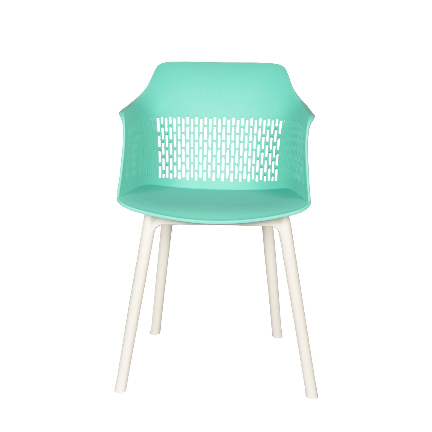 Austria Cafe Chair Cushion with White Legs (Pack of 2)