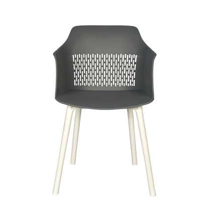 Austria Cafe Chair Cushion with White Legs (Pack of 2)