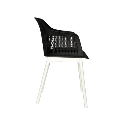 Austria Cafe Chair Cushion with White Legs (Pack of 2)