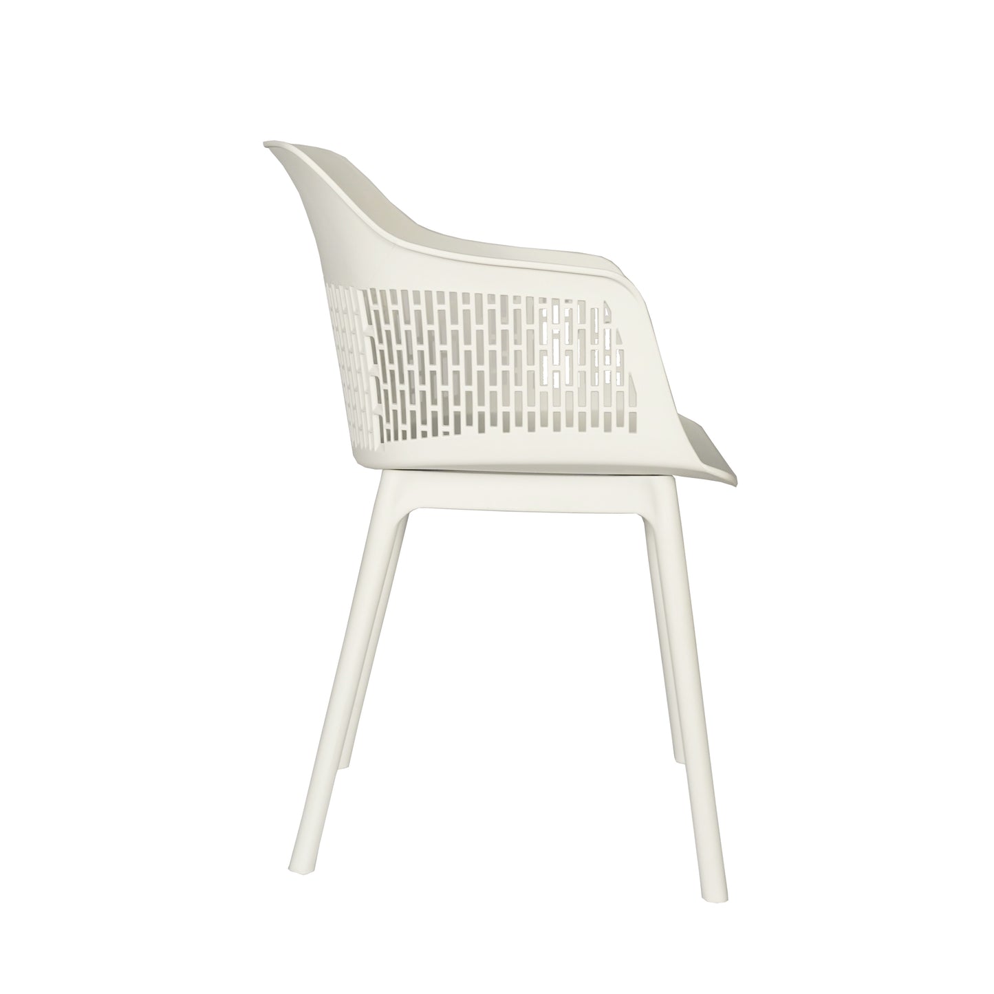 Austria Cafe Chair Cushion with White Legs (Pack of 2)