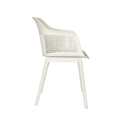 Austria Cafe Chair Cushion with White Legs (Pack of 2)