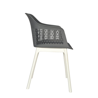 Austria Cafe Chair Cushion with White Legs (Pack of 2)