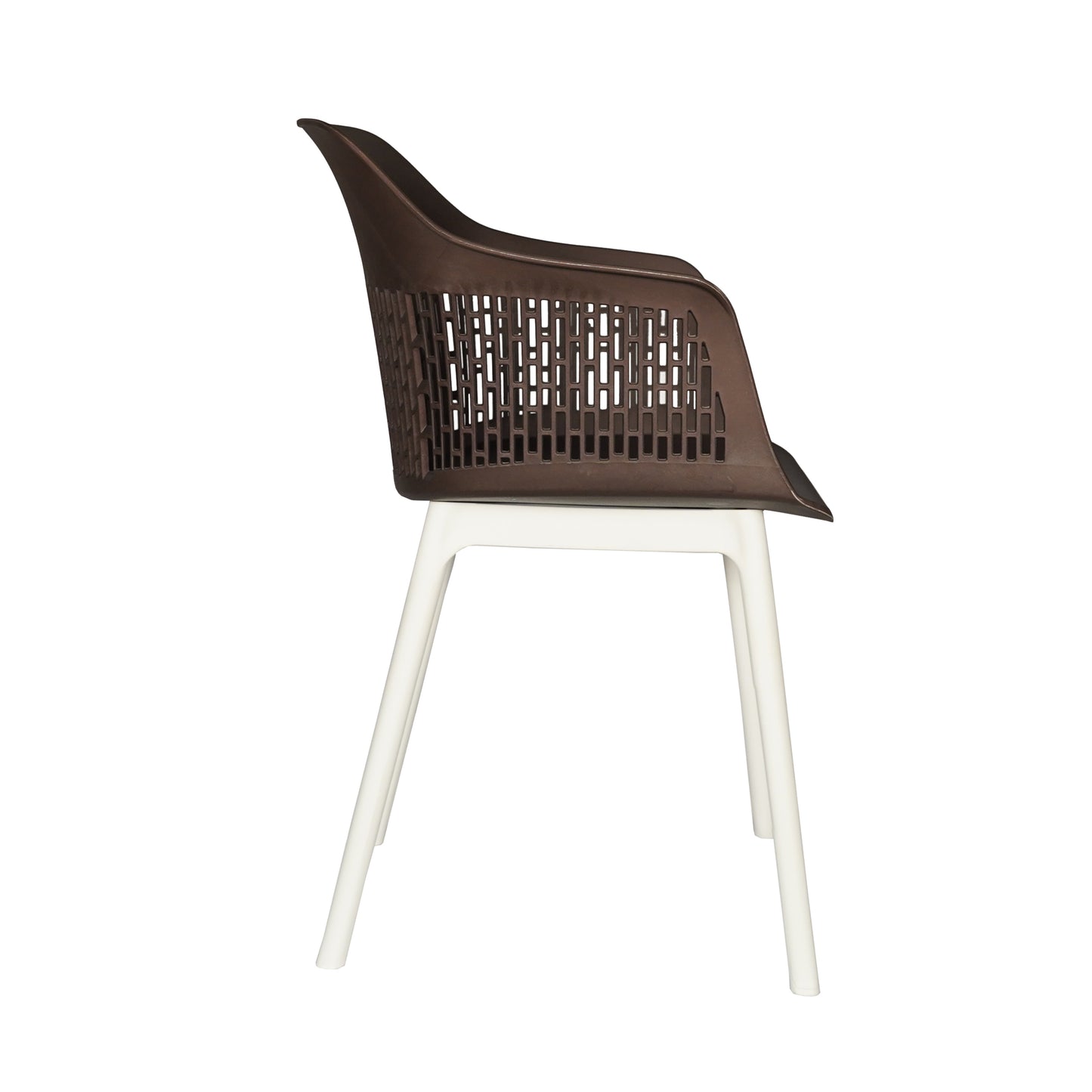 Austria Cafe Chair Cushion with White Legs (Pack of 2)
