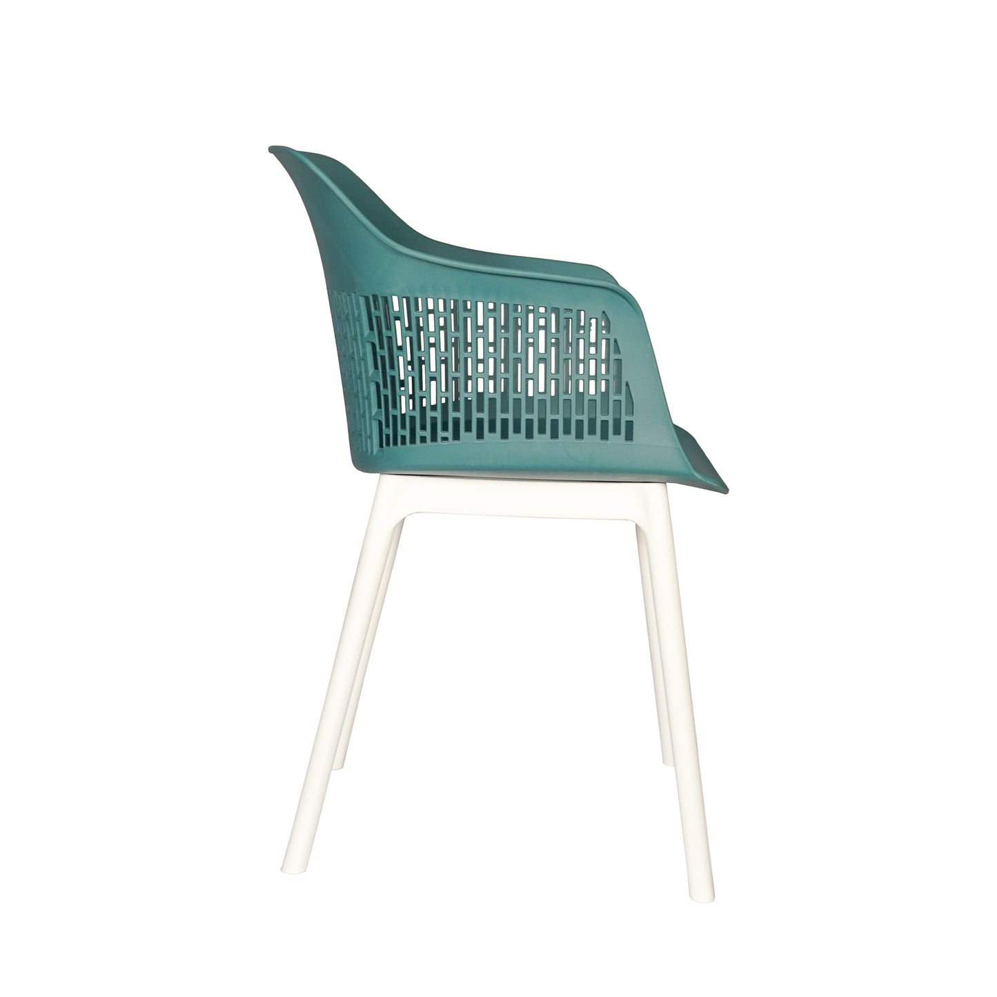 Austria Cafe Chair Cushion with White Legs (Pack of 2)