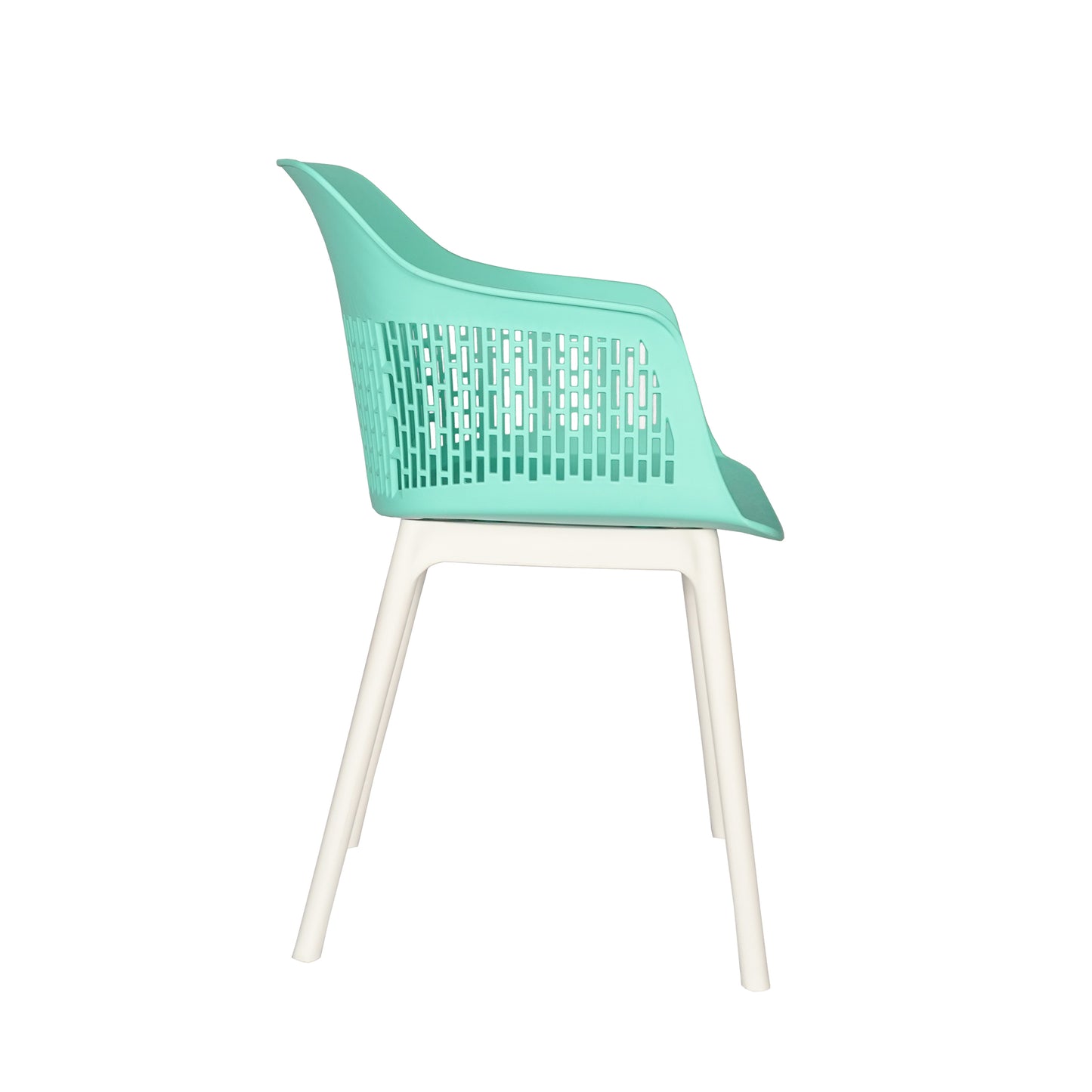 Austria Cafe Chair Cushion with White Legs (Pack of 2)