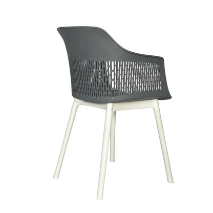 Austria Cafe Chair Cushion with White Legs (Pack of 2)