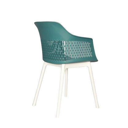 Austria Cafe Chair Cushion with White Legs (Pack of 2)