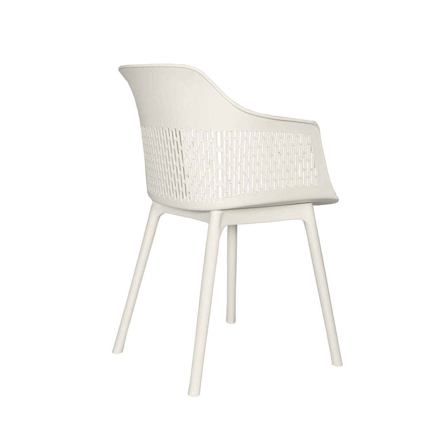 Austria Cafe Chair Cushion with White Legs (Pack of 2)