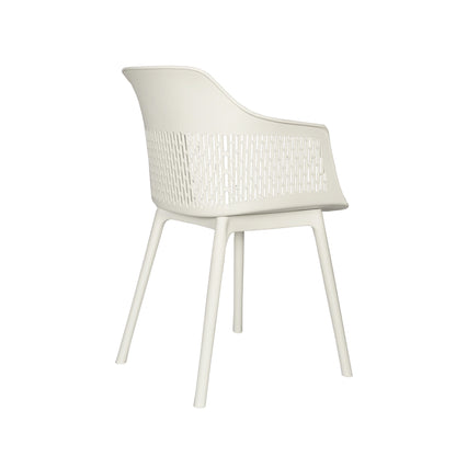 Austria Cafe Chair Cushion with White Legs (Pack of 2)