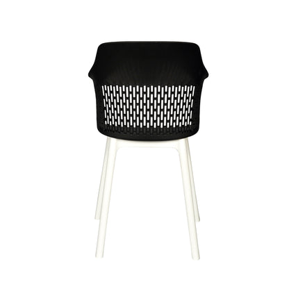 Austria Cafe Chair Cushion with White Legs (Pack of 2)