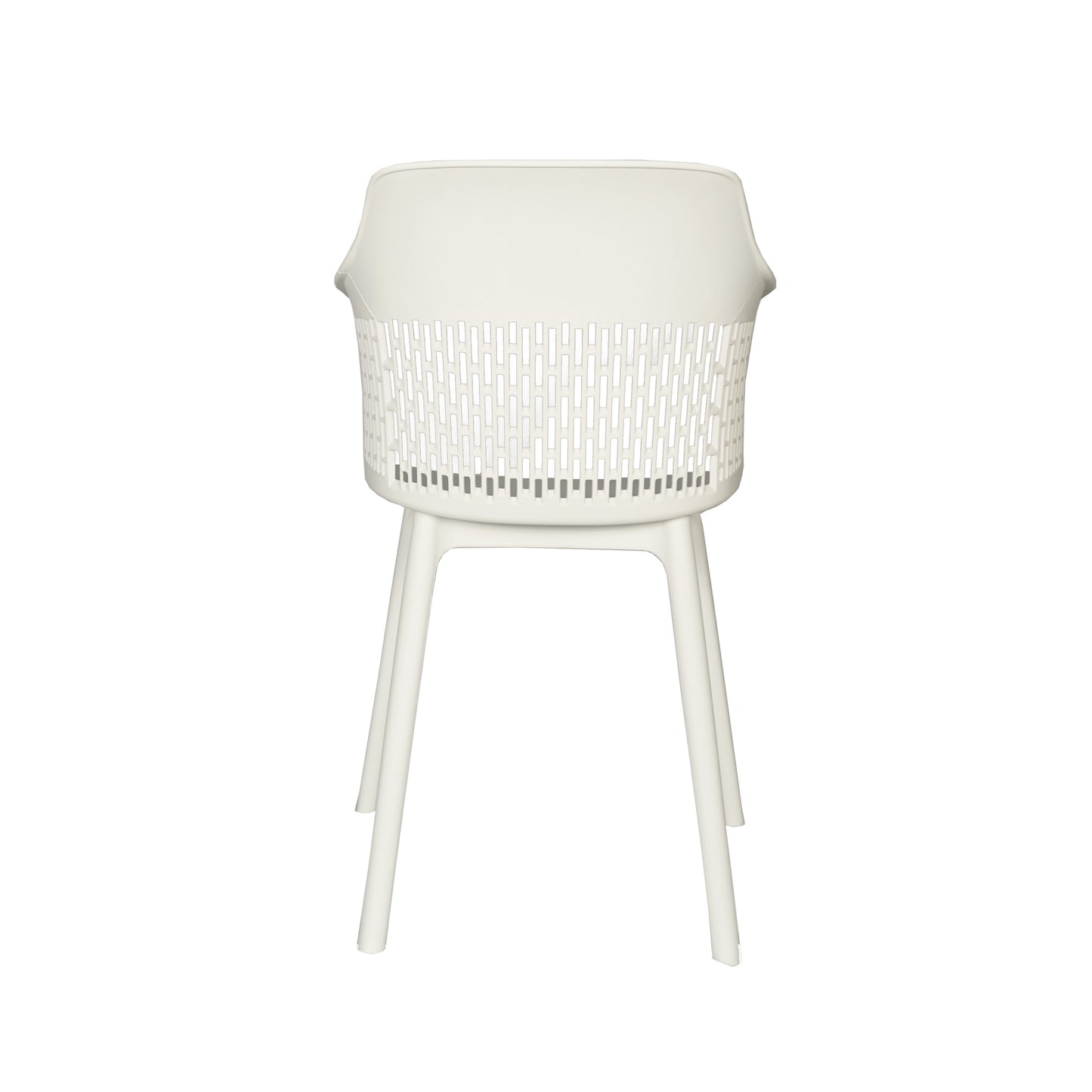 Austria Cafe Chair Cushion with White Legs (Pack of 2)