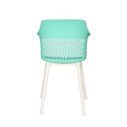 Austria Cafe Chair Cushion with White Legs (Pack of 2)