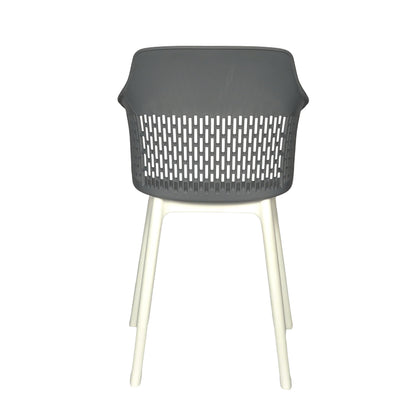 Austria Cafe Chair Cushion with White Legs (Pack of 2)