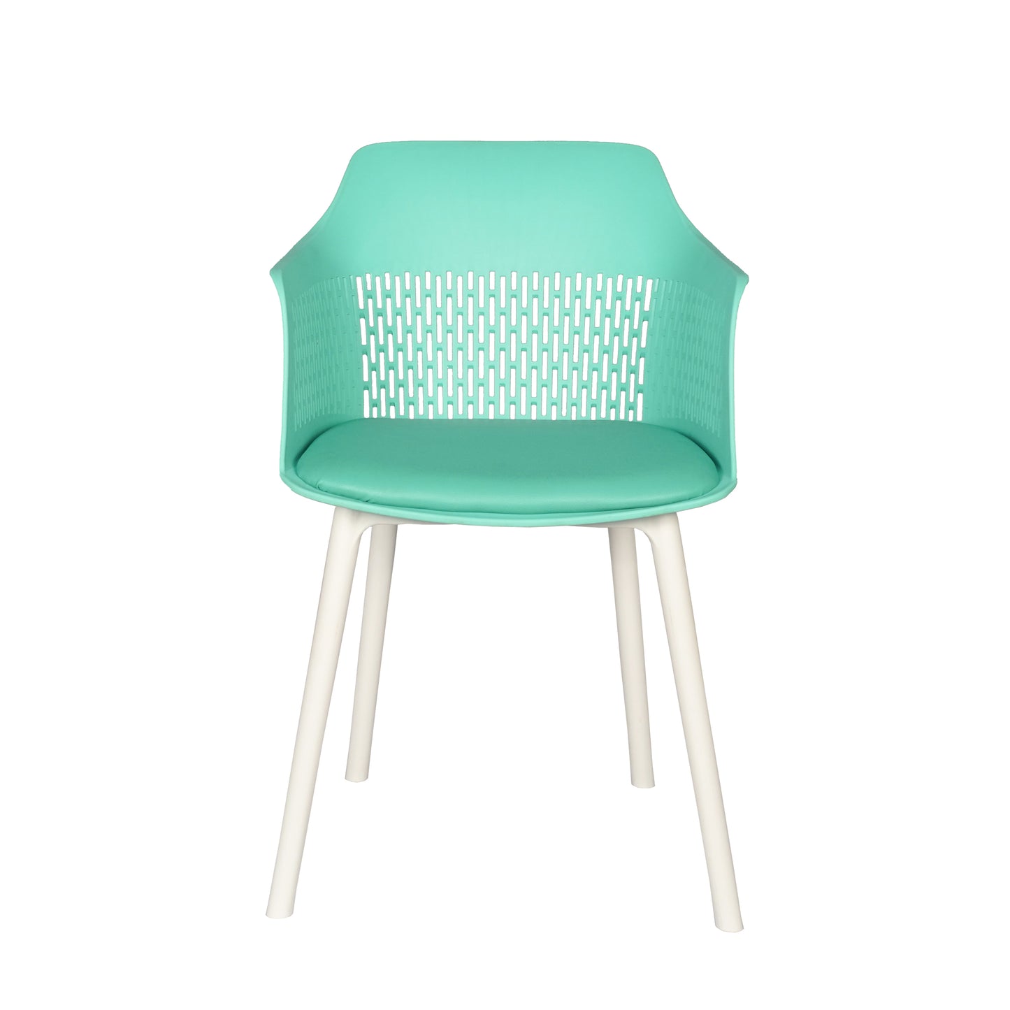 Austria Cafe Chair Cushion with White Legs (Pack of 2)